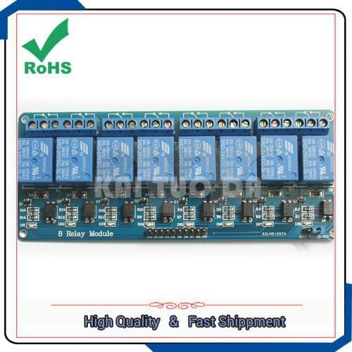 With optocoupler 8 way channel relay module plc relay control board 24v