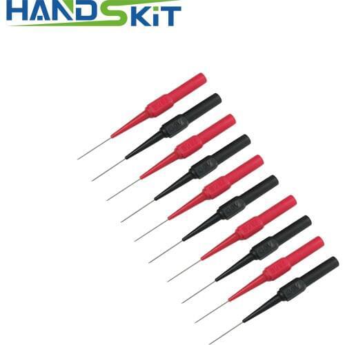 Multimeter test TP161Insulation Piercing Needle Non-destructive Pin Test Probes,4mm Banana Socket for Car Tester Red/Black