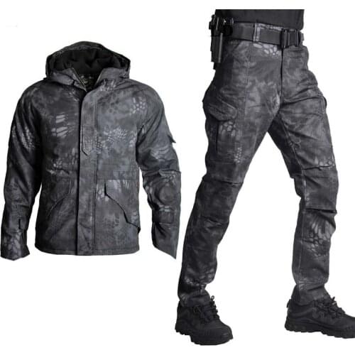 Outdoor G8 Jacket Set with Pants Camouflage Military Army Tactical Uniform Combat Pants Hunting Clothes Airsoft Hunting Suit