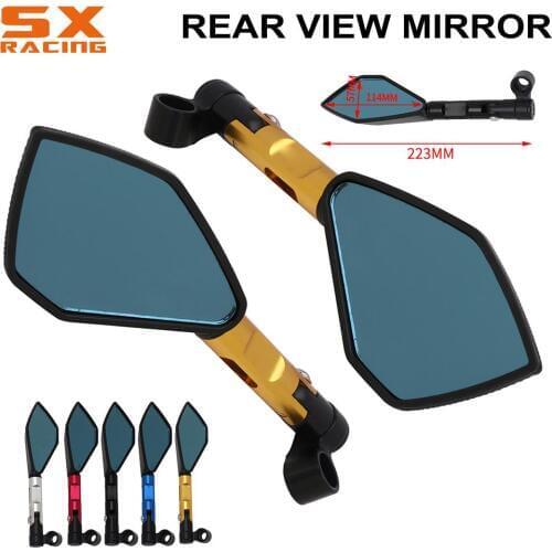 Universal Motorycle CNC Aluminum Rearview Mirror Case For YAMAHA YZF YZ-F 125 250 350 450 505 R1 R6 FZ1 FZ6N MT07 MT09