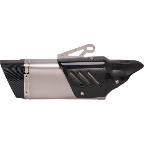 Universal Motorcycle Exhaust Pipe Silencer Baffle Escape Muffler Tip Slip on 51mm Exhaust Pipe for ATV Dirt Bike