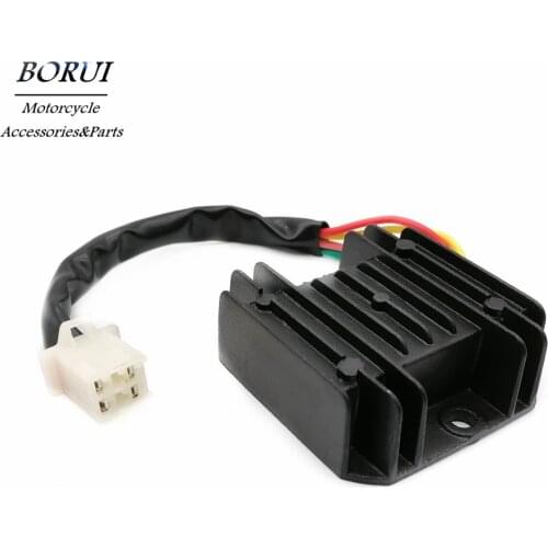 Brand New Motorcycle 4 Wires 4 Pins 12 Voltage Regulator Rectifier For 150-250CC Motorcycle Gy6 50 150cc Scooter Moped ATV