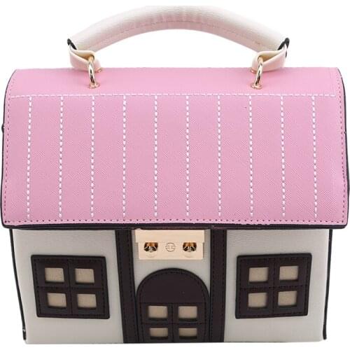 Women House Shape Handbags Fashion Square Messenger Bags Small Shoulder Bag For Ladies Elegant Crossbody Bag Lady Gift Feminina