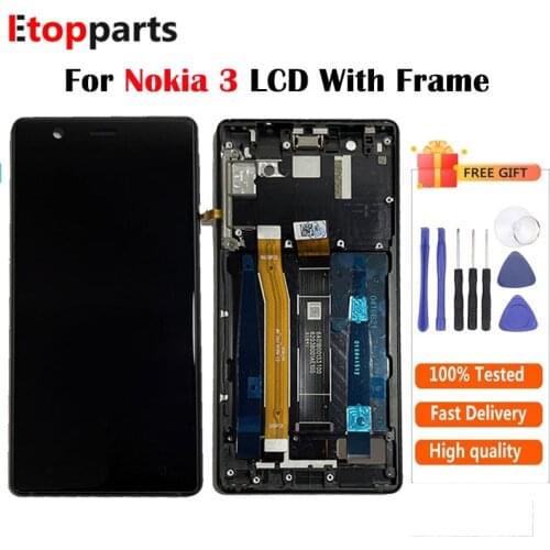 For Nokia 3.1 TA-1032 LCD Display With Touch Screen Digitizer Sense Assembly With Frame Free Shipping