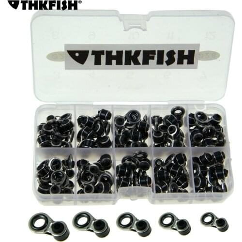 100 Pcs 2mm-2.8mm Surf Casting Fishing Rod Guide Guides Tip Tops Repair Kit Ceramics Ring Telescopic Rod Guides Replacement Pole