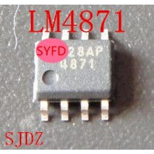 20PCS LM4871 LM4871T LM4871MX 4871 SOP-8