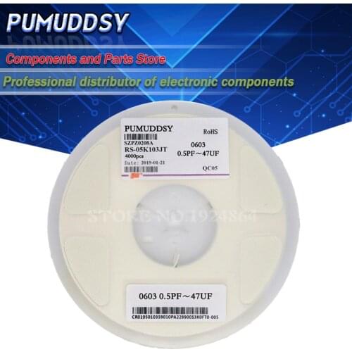 4000PCS 0603 smd capacitor ceramic 22pf 100pf 10pf 10nf 100nf 1uf capacitors kit sets 0.5pF-22uF