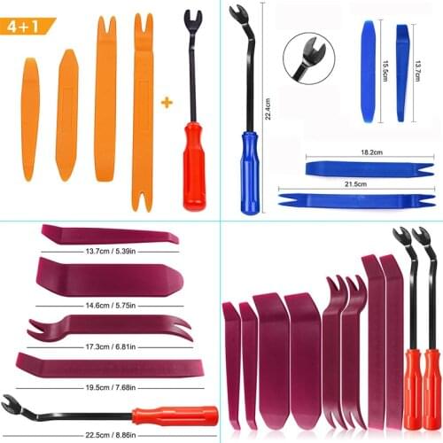 5/10 PCS Auto Door Clip Panel Trim Removal Tool Car Panel Door Audio Trim Removal Clip Pliers Fastener Remover Tool Set