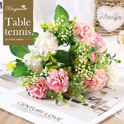 5Pcs Handcraft Artificial Flowers chrysanthemum bouquet For Wedding Party Decoration Home Decoration DIY Wreath Gift Box