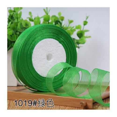 A014 Sewing &crafts accessories 2cm transparent polyester organza ribbon gift package material for wedding props