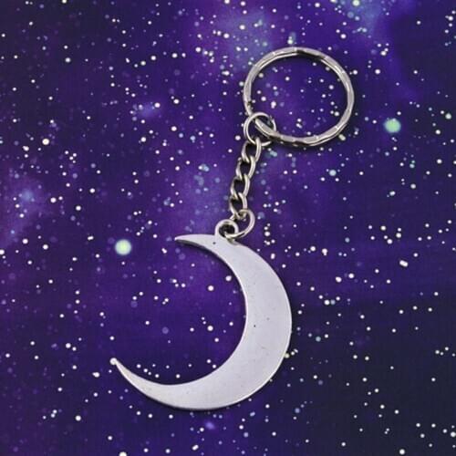 Moon Keychain Crescent Celestial Gift Lunar Planet Charm Space Gift Pagan Gifts Fangirl fashion witch beautiful 2020 new