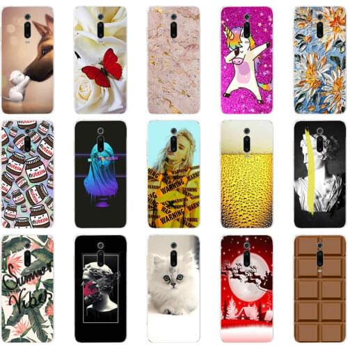 For xiaomi redmi Mi 9T case soft silicon phone cover on for hongmi redmi mi 9T PRO coque fundas shockproof