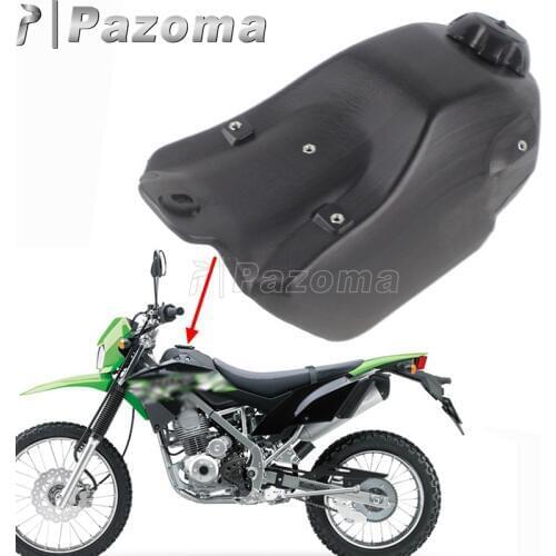 Black Plastic Dirt Bike Fuel Gas Tank For Kawasaki KLX150 KLX150S 2009-2012 Enduro Supermoto MX Motocross Fuel Petrol Oil Tanks