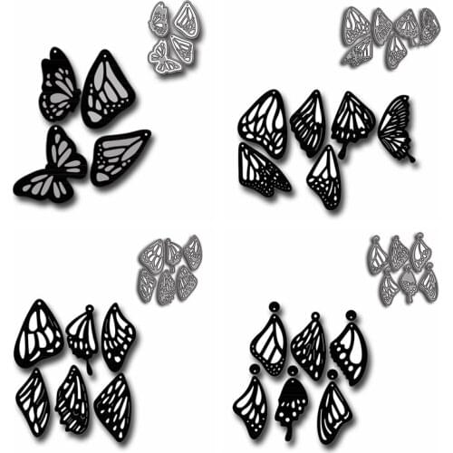Butterfly&wings of Butterfly Decorative Embossing Papercard Crafts Die 2021 Beautiful Wings of Butterfly Scrapbook Die Cuts