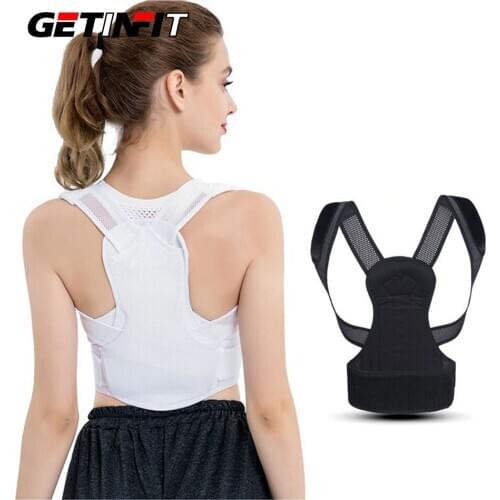 Getinfit Posture Corrector Protection Back Shoulder Posture Corrector Correction Band Humpback Back Pain Relief Brace