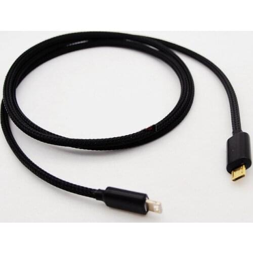 HIFI Single Crystal Copper OCC Cablle For MV5 MV51 MV7 MV88+mvi Microphone Micro-USB To C100 Cord For Laptop
