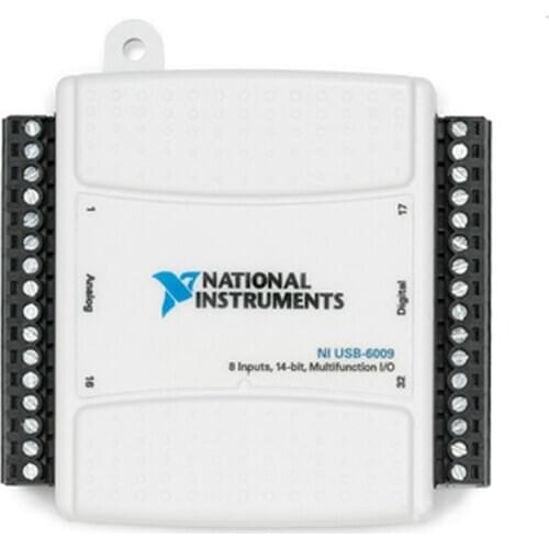 NI USB-6009 779026-01 Multifunction DAQ data acquisition card, 14-bit, 48 kS / s, 8 analog inputs, 2 analog outputs