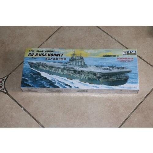KNL HOBBY 1/700 scale Warship CV-8 USS Hornet XC80901 carrier Trumpeter Mini hobby models aircraft