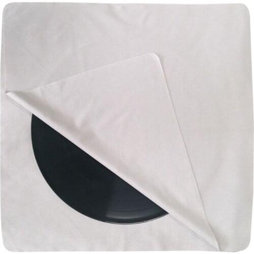 2PCS 40x40CM Water Absorbent Suede Deerskin Towels Cleaning Wash Cloth for LP Vinyl Records Cleaner Clean Accessories Kit B03C