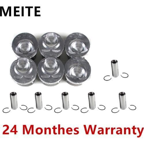 03H107065N 03H107066N 6PCS Engine System Piston Ring Set For VW Volkswagen CC Touareg Passat Audi Q7 3.6L 03H107065C 03H107065F