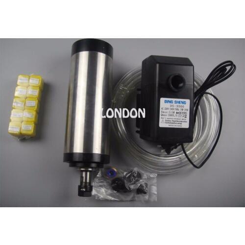 CNC spindle kit ER16 1.5KW water cooling spindle +water pump+water pipe+ER16 collets