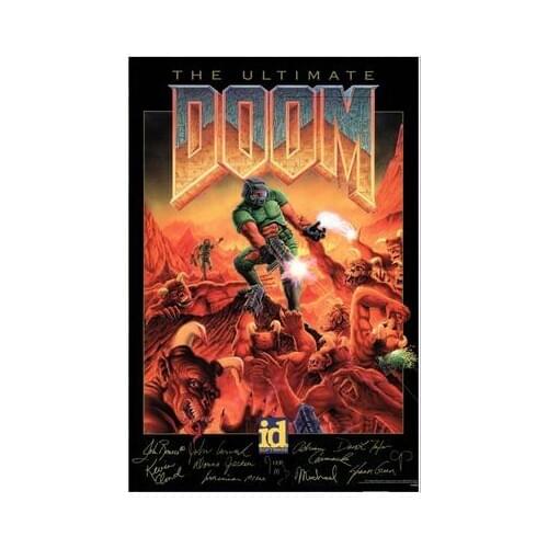 Lot style Choose Doom Game Art print Silk poster Home Wall Decor