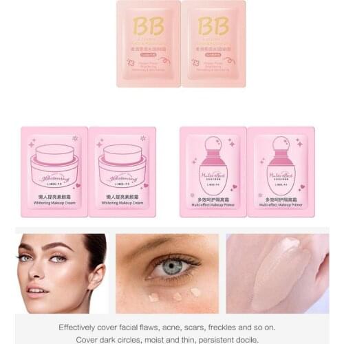 Sample Bb Cream Concealer Moisturizing Makeup Brightening Base Long Lasting Face Skin Whitening Bare Foundation Care Bb O7C8
