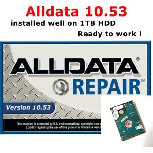 Alldata 10.53 Auto Repair Software Vivid Workshop Data Auto Data Install Well on 1TB HDD Internal Hard Drive Ready to Work