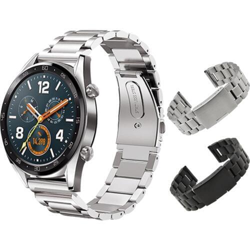 Watchband for Huawei gt Watch Strap Metal Stainless Steel Huawei Watch gt Active 46mm 42mm Band Honor Magic Amazfit Bip Strap