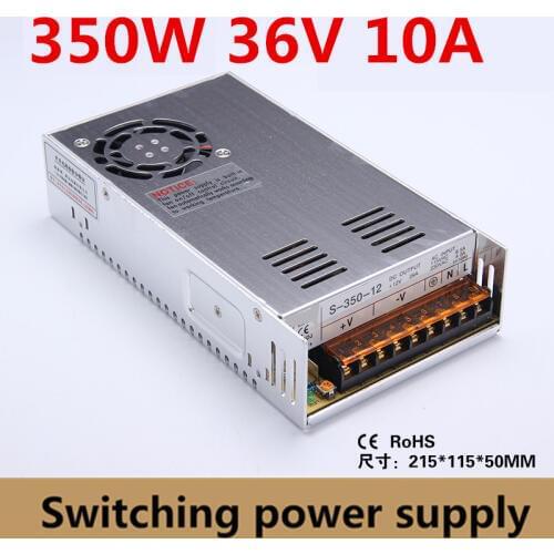 S-350-36) Two Years warranty Single Output Switching Power Supply 350w 36V 10A for CNC Machine DIY, LED, CCTV Input 220v/110v