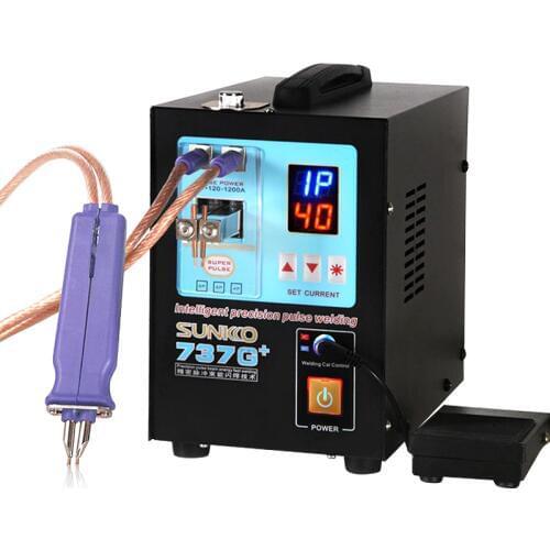 SUNKKO 737G+ Battery Spot Welder 4.3KW High Power Automatic Spot Welding Machine For 18650 Lithium Batteries Pulse Spot Welders