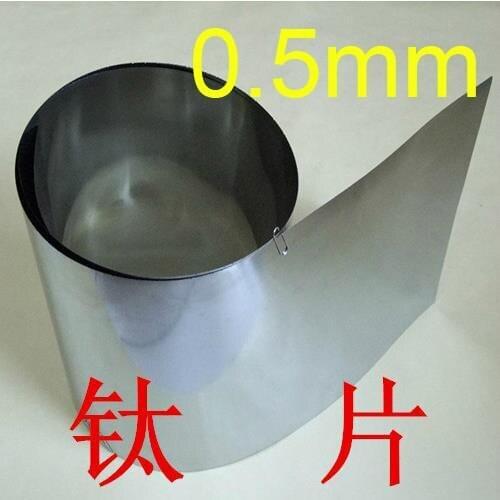 0.5mm thickness 100mm length GR2 titanium plate Ti titanium foil,titanium plate for Research,GR2 dynamic sheet