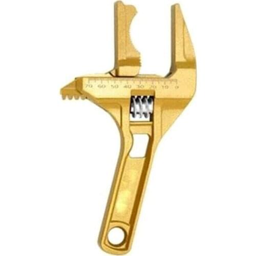 TOP Adjustable Wrench Bathroom Spanner Wide 6-68mm Aluminum Alloy Hand