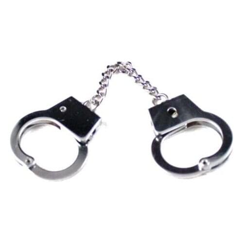 Vintage Silver Openable Police Handcuffs Metal Keychain For Keys Bag Key Ring Handbag Bag Thumb Toy Cuffs Ring Couple Key Chain