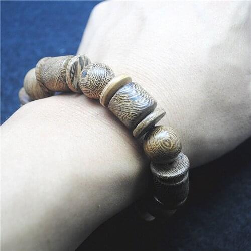 1PC New Mens Bracelets Nature Bodhi Wooden Material For Lovely Jewelry For Your Clothes Matchings Size 16MM Free Shipping Whole