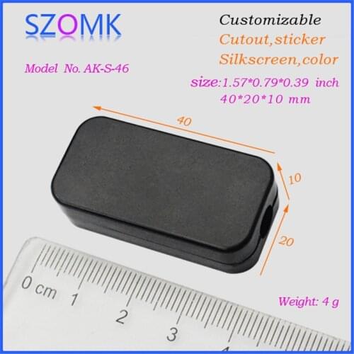 10 pieces a lot, szomk diy plastic distribution box 40*20*10mm electronics project box plastic case pcb enclosure instrument box