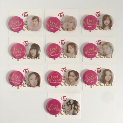 2pcs/set Kpop Twice badge Feel Special Album Brooch HD photo High quality Kpop TWICE supplies