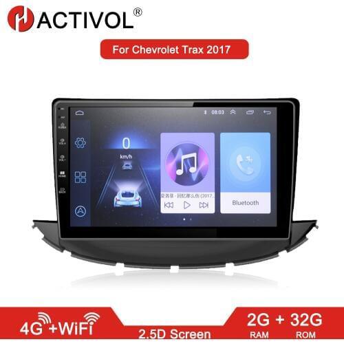HACTIVOL 2G+32G Android 8.1 Car radio stereo for Chevrolet Trax 2017 car dvd player gps navigation car accessory 4G internet
