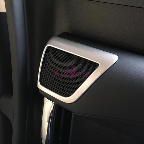 Chrome Car Styling Interior Door Speaker Audio Overlay Garnish Panel For Toyota Alphard VELLFIRE 30 2016-2019 Accessories