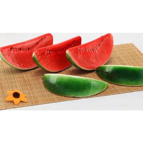 Artificial Fruits Plastic Fake Fruit Kitchen Table DIY Home Decoration Plastic Simulation Artificial Fruits Watermelon