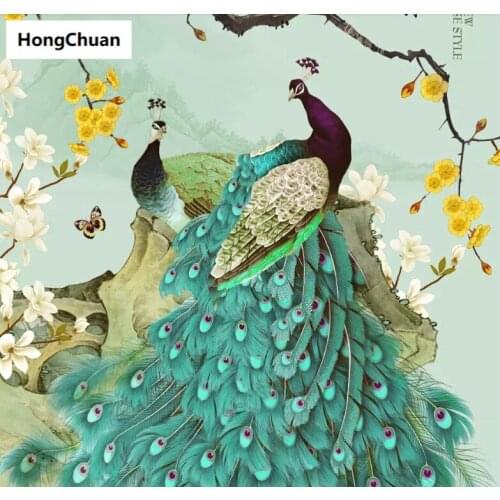 Wealthy PeacockMural 5D DIY Square/Round DiamondPainting MosaicCross EmbroideryHandicraft Home DecorationChristmas Gift New Year