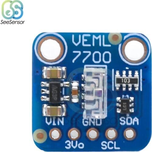 VEML7700 Ambient Light Sensor Module Breakout Boards Optical Sensor Development Tools I2C Lux Sensor DC 3.3V 5V