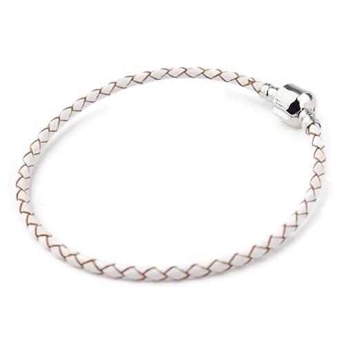 DC Leather Rope Single Layer Bracelet Black Yellow Blue Color Alloy Snake Chain Basic Bracelets For Fashion Women Beads