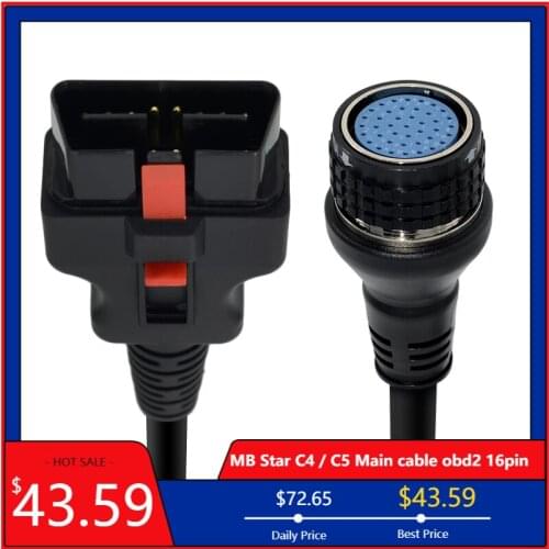 Main Cable for MB SD C4 C5 OBD2 16PIN Cable for MB Star SD Compact 4 OBDII 16 Pin Car Diagnostic Tool Connect Testing Cable