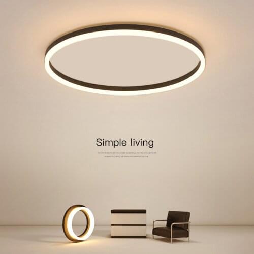 Simple Round Bedroom Led Ceiling Lamp Modern Home decor lampen Nordic Living Room Lights Lighting Minimalist Ins Room Study Lamp