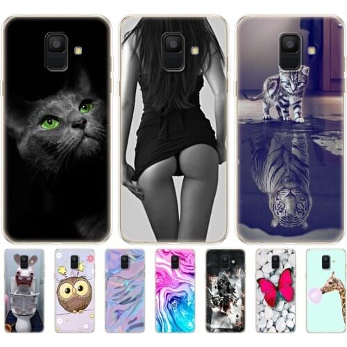 Silicon Phone Case For Samsung Galaxy A6 2018 Dual SIM SM A600 A600F Soft Tpu Back Cover For Samsung A6 Plus 2018 A605 A605F pop
