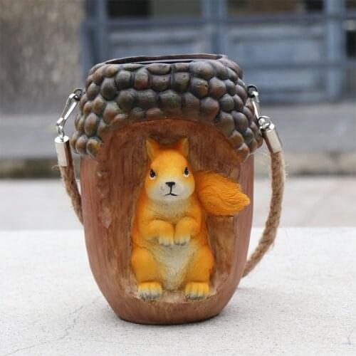 Solar Squirrel Garden Decoration LED Foxes Hanging Lamps Waterproof for Outdoor Yard Lamp Door Front Night Lights Dropshipping