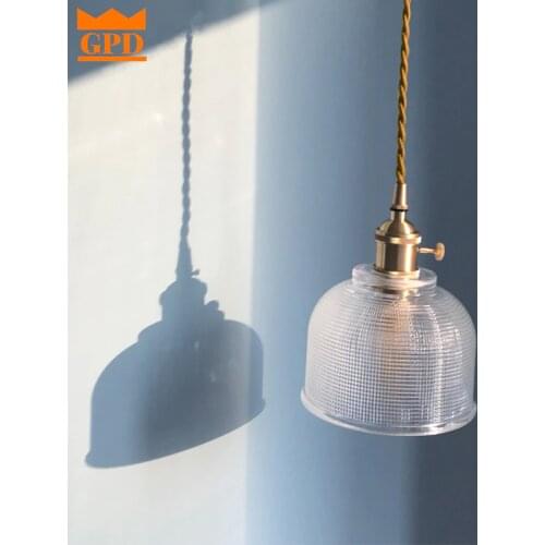Modern Gold Pendant Light Indoor Lighting Handmade Glass Shape Wires Hanging Lamp for Kitchen Island Living room Loft Lights