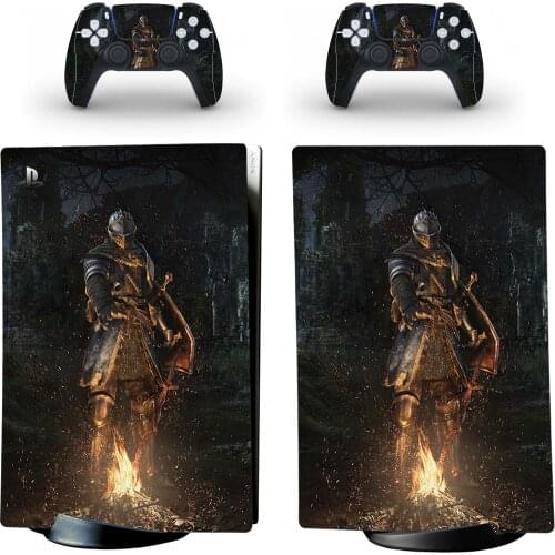 Dark Fire Style PS5 Digital Edition Skin Sticker for Playstation 5 Console & 2 Controllers Decal Vinyl Protective Skins 1