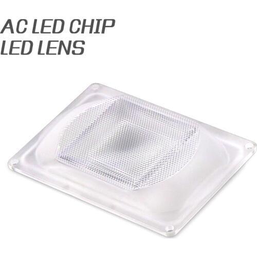 DIY LED Lens For AC LED COB DOB Lamps Include: PC lens+Reflector+Silicone Ring Lamp Cover shades For LED Grow Light/FloodLight